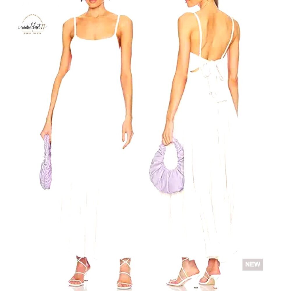 Women's Maxi Dress Loose Fit Backless Lacing Spaghetti Straps Pleated Swing